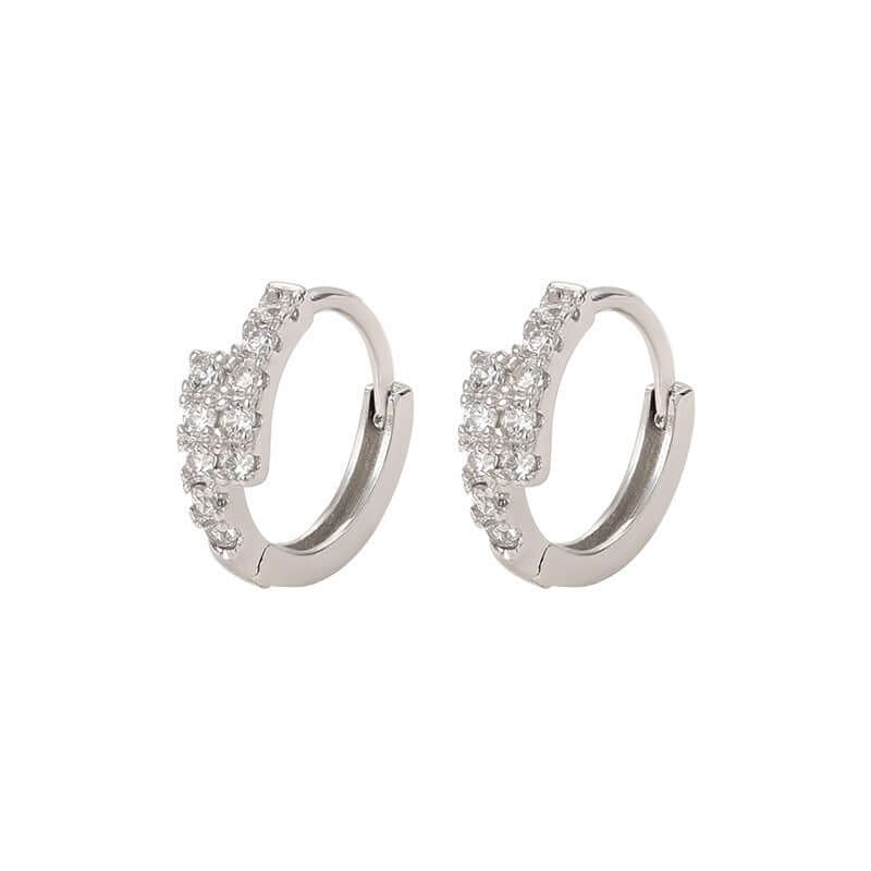 Small Diamond Ear Clip Female Light Luxury Minority Commuting Fashion Earrings