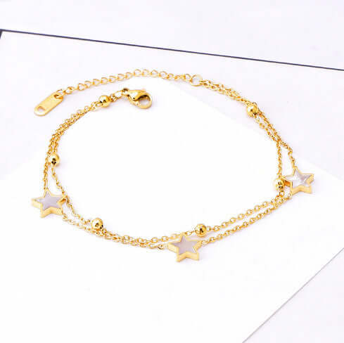 Retro 18K Gold Stainless Steel Ornament Women's Simple Fashion