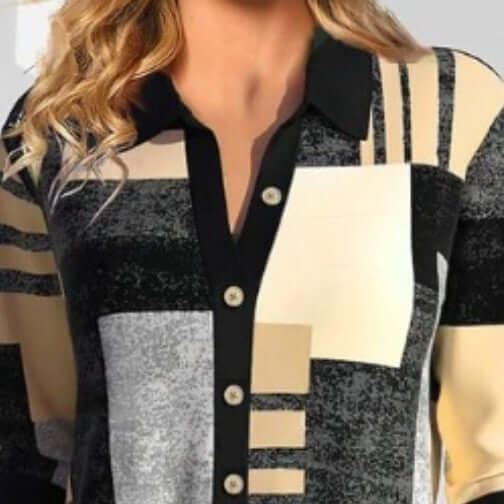 Women's 3D Printed Long Sleeved Shirt