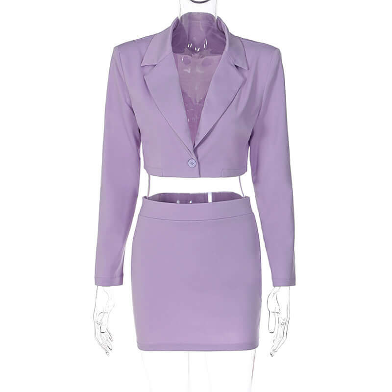 Fashion Casual Slim Skirt Suit