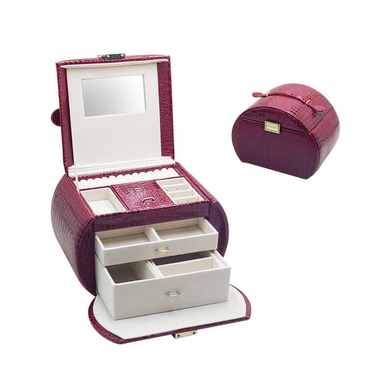 Leather Jewelry Storage Drawer High End Jewellery Box