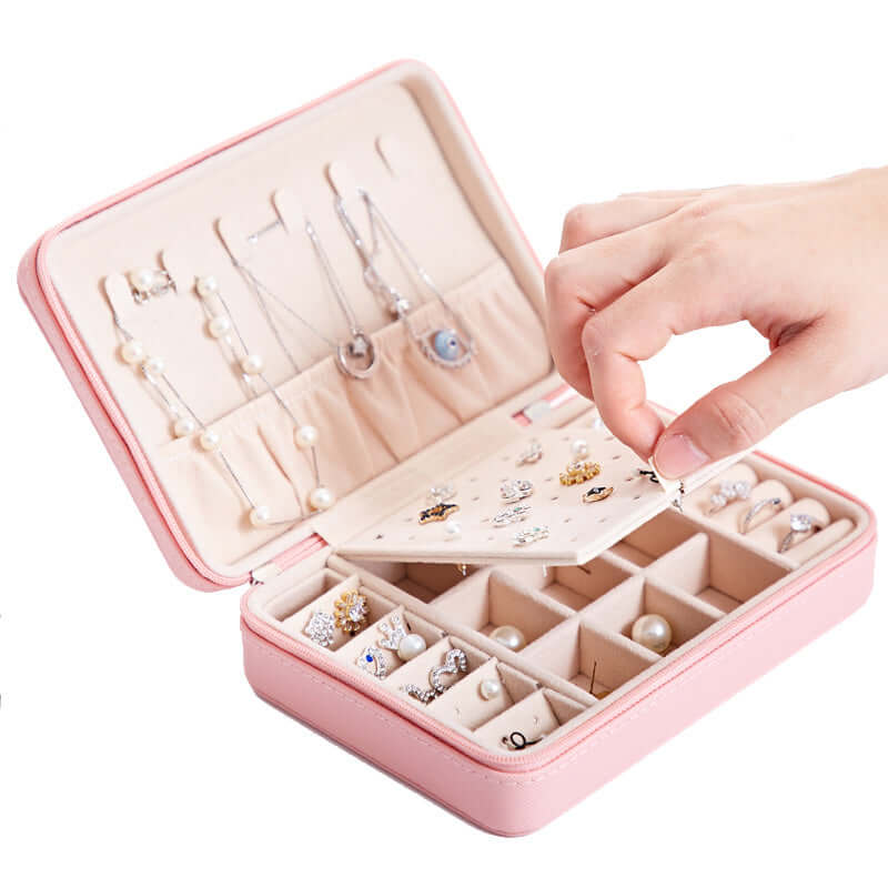 Multifunctional Jewelry Storage Box For Earrings, Necklaces, Rings