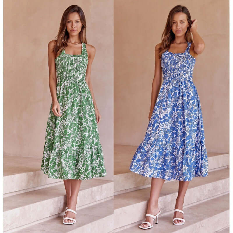 Waist Slimming Sling Waist Dress