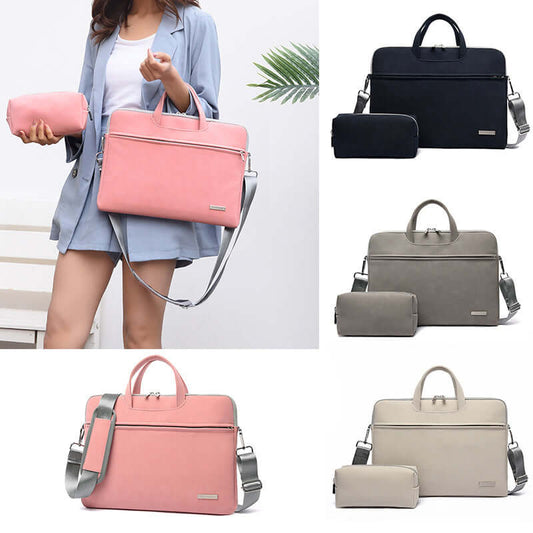 PU Leather Women Laptop Bag Notebook Carrying Case