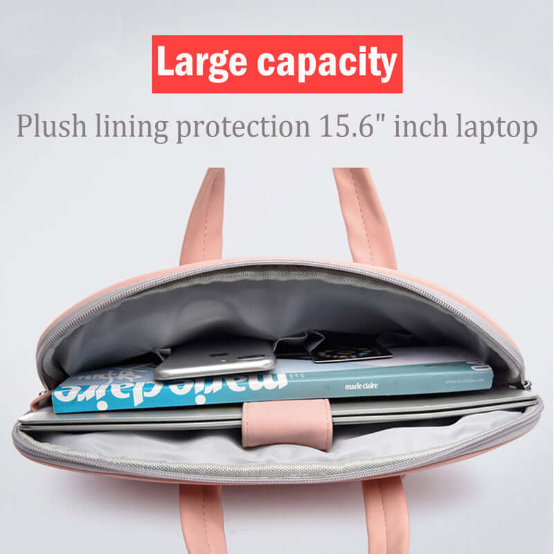 PU Leather Women Laptop Bag Notebook Carrying Case