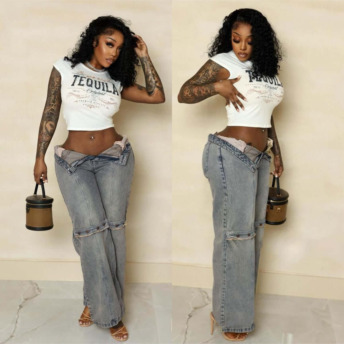 Y2k Baggy Wide Leg Women Vintage Streetwear Washed Denim Grunge Basic Slouchy Jeans