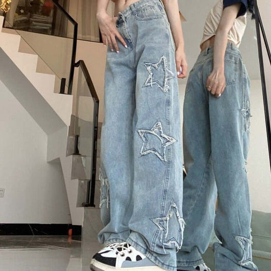 Women's Fashionable Retro High Street Jeans