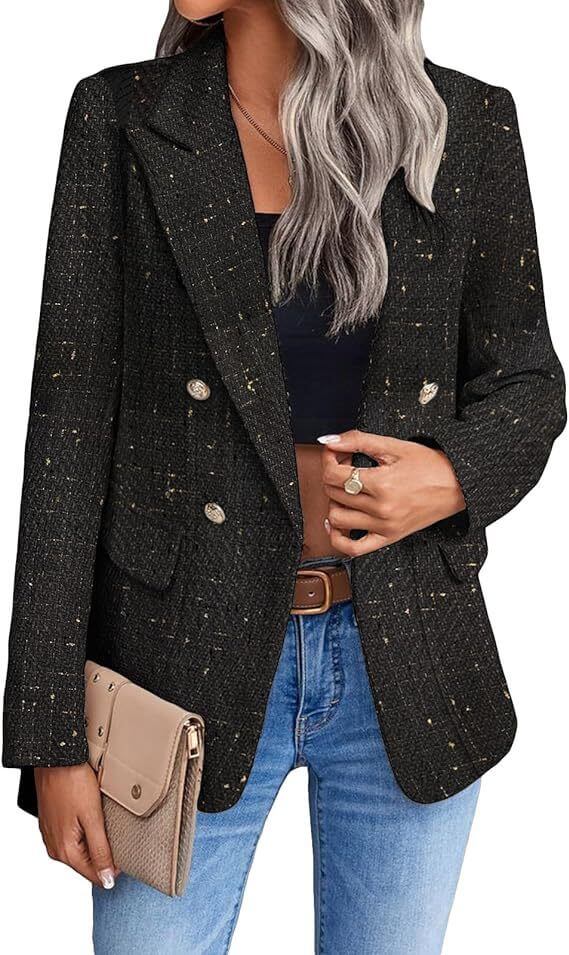 Women's Tweed Suit Jacket Fashion