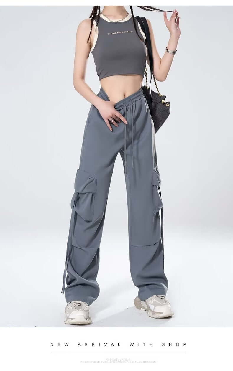 Loose Design Casual Mopping Retro Trousers Women