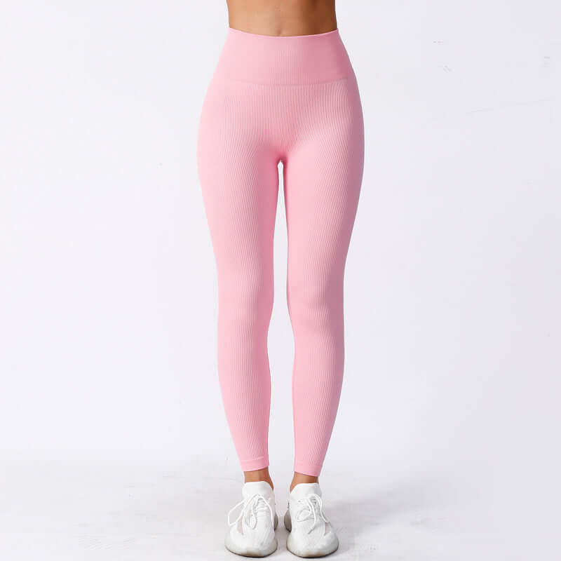 Women's Tight High Elastic Running Sports Thread High Waist Yoga Pants