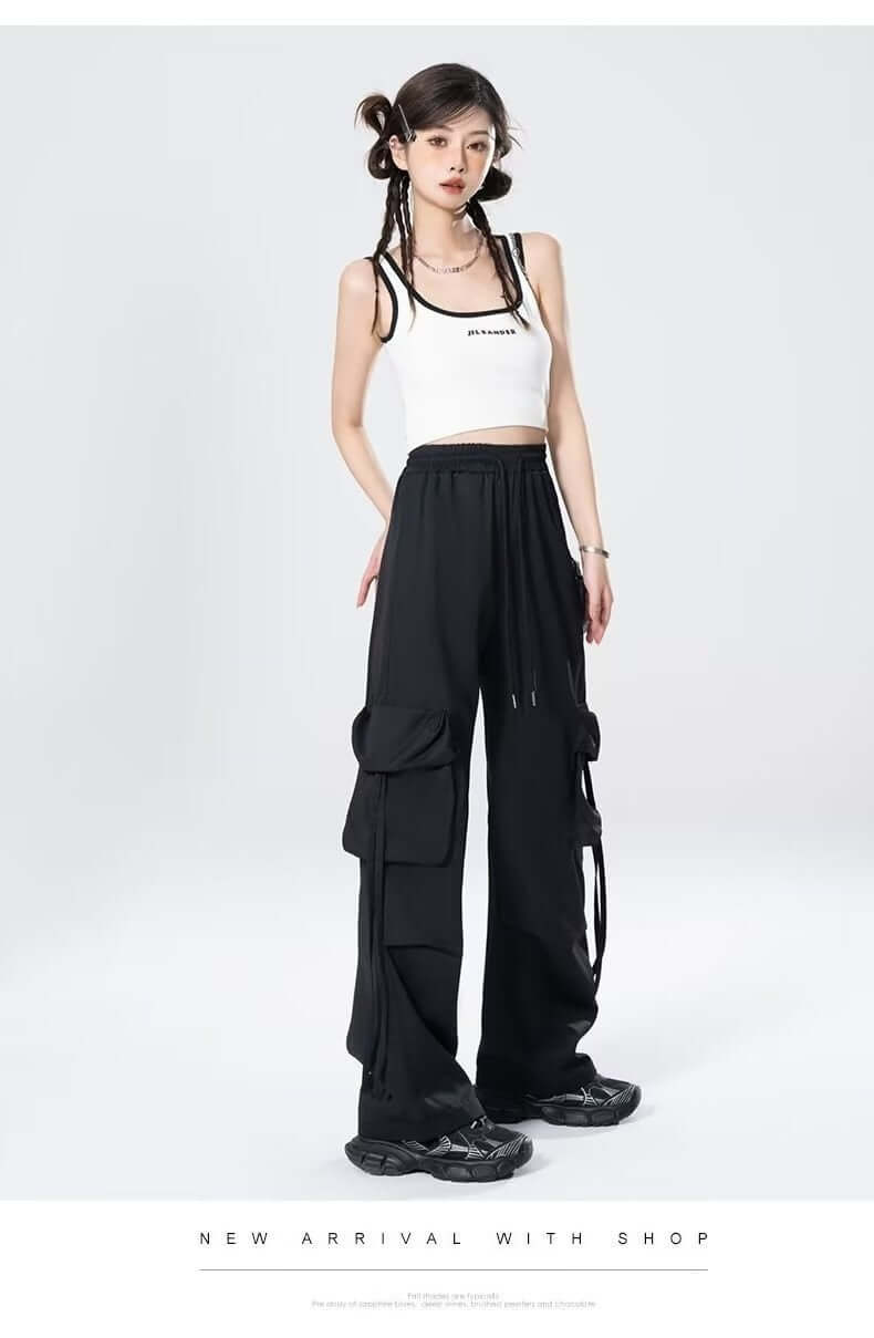 Loose Design Casual Mopping Retro Trousers Women