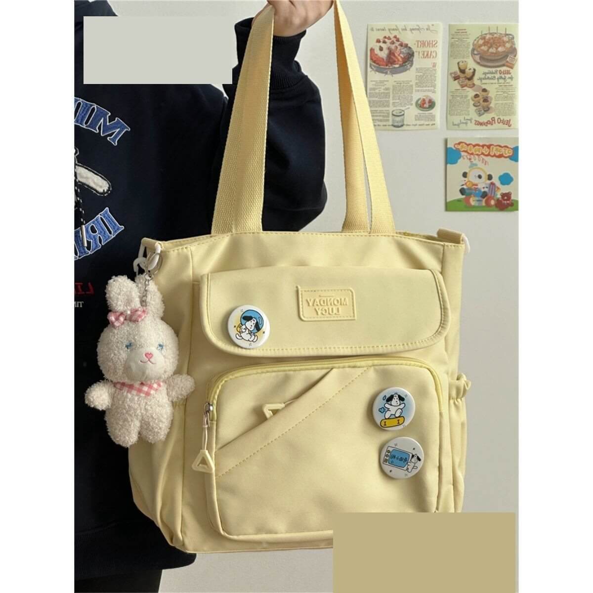 Women's Canvas Japanese College Style Bag