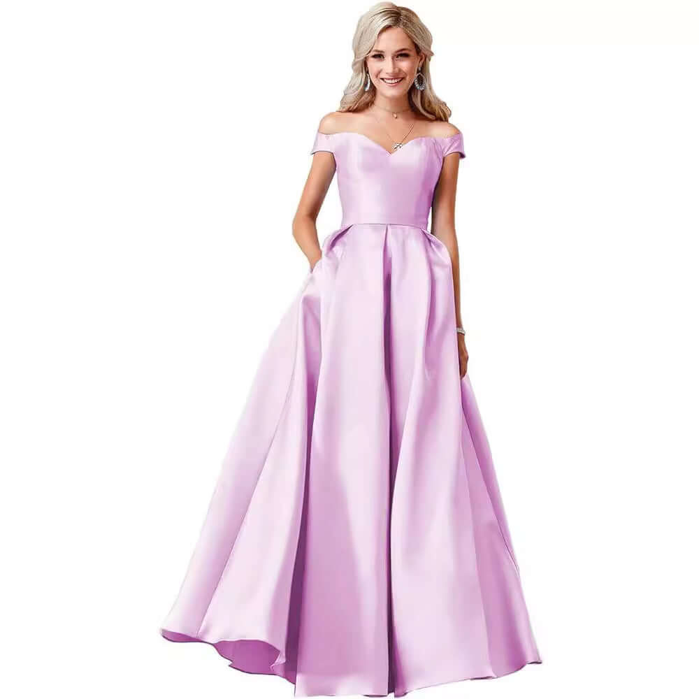 Off The Shoulder Long Ball Gown