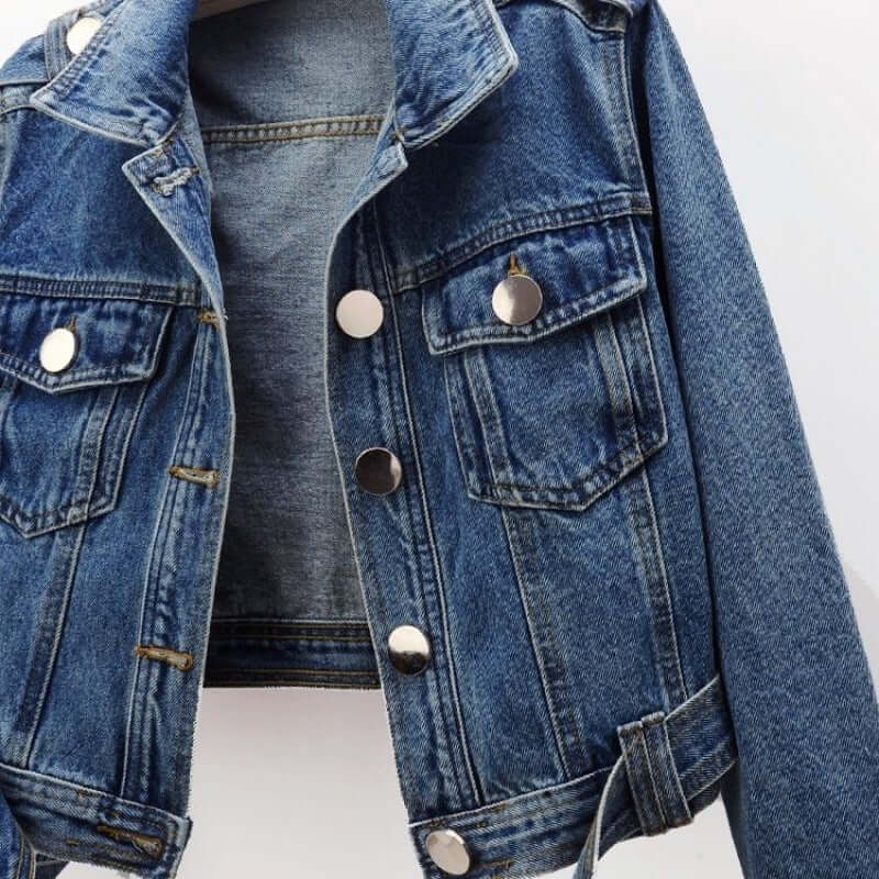 Short Sports Cotton Denim Jacket