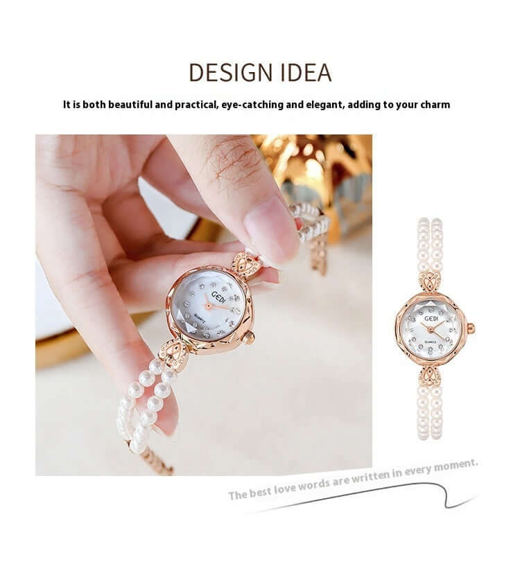 Women's Niche Creative And Luxury Pearls Strap Watch