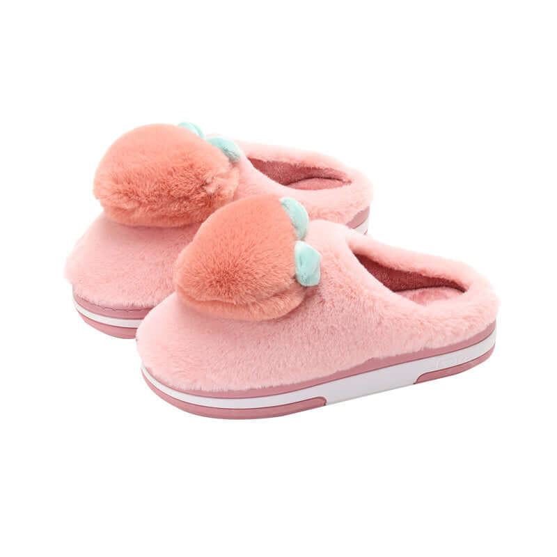 Women's Warm Thick Bottom Plush Cotton Slippers