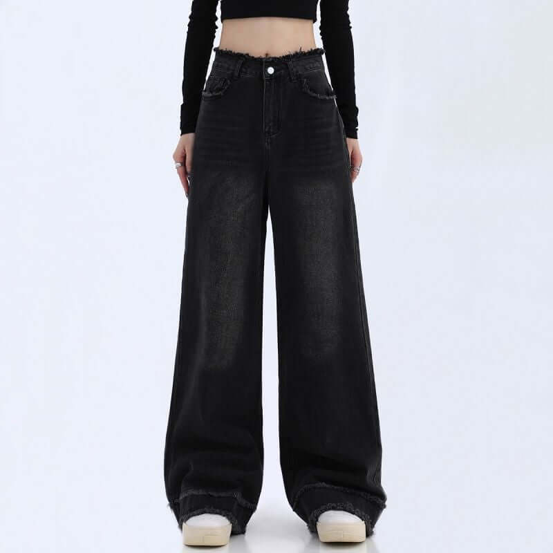 Fashion Loose Cool Wide-leg Jeans Women