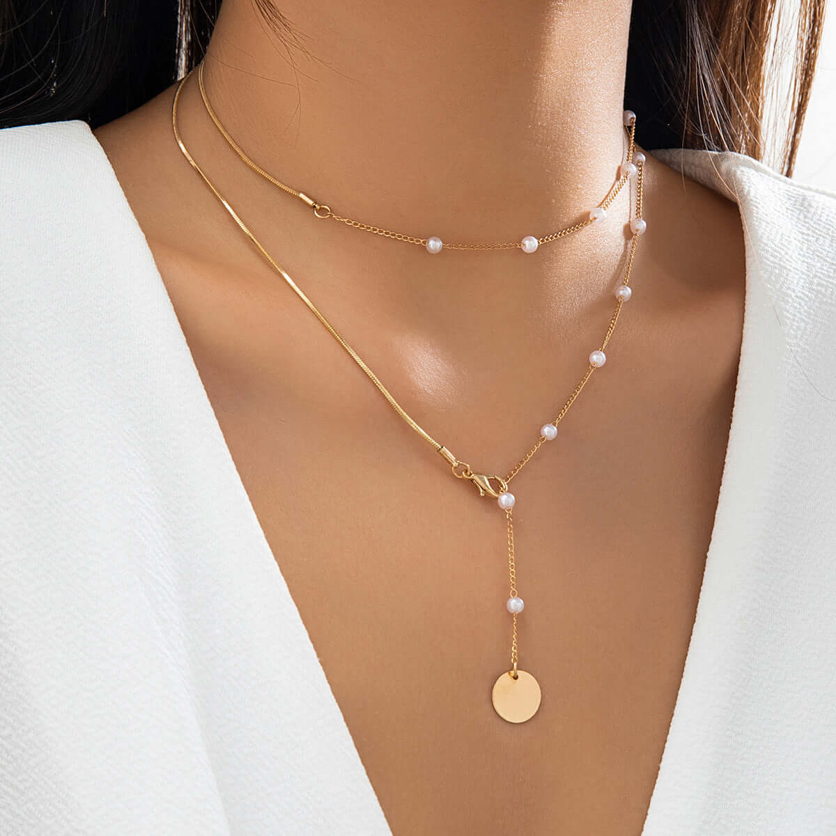 Niche Design Simple Pearl Necklace