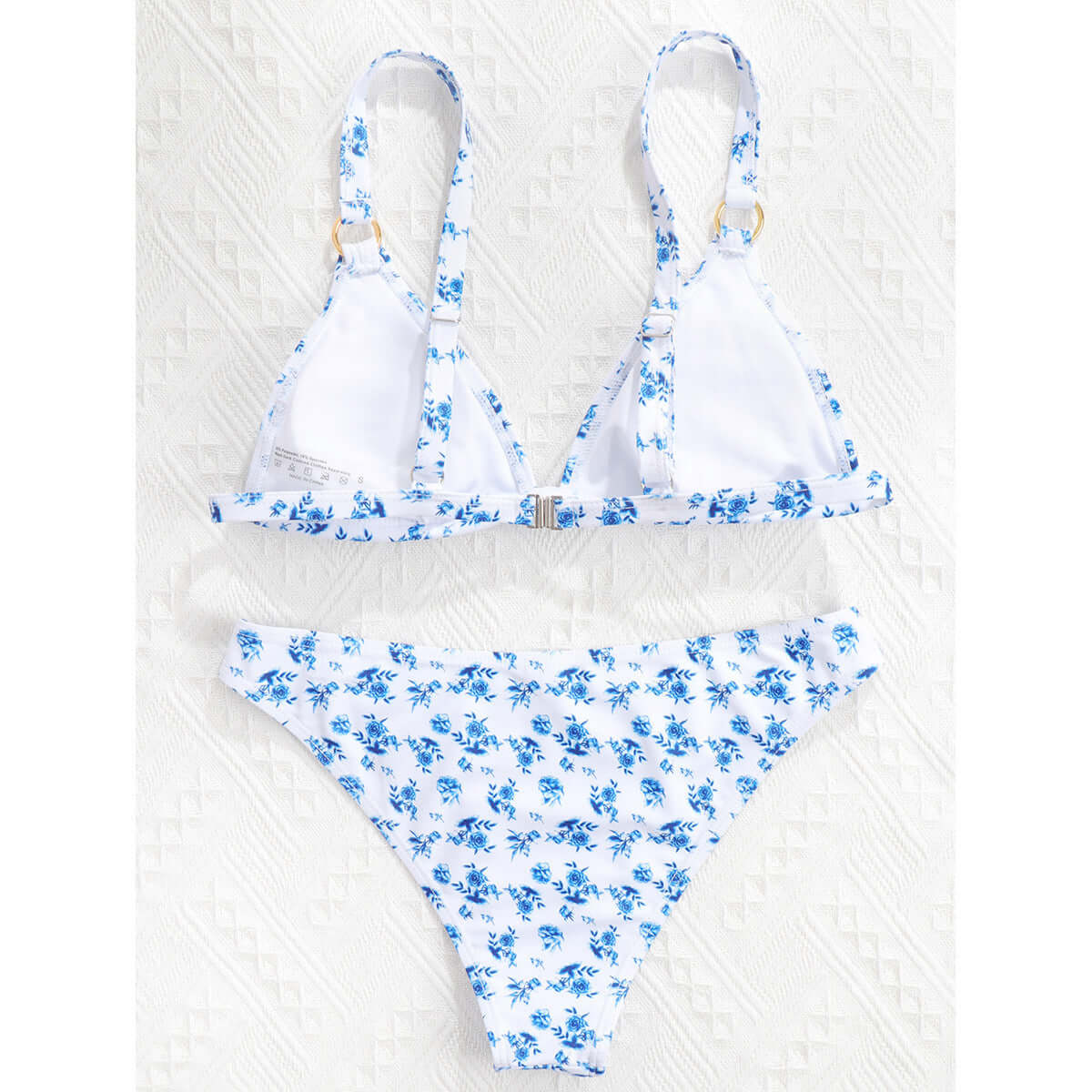 Split Printed Swimwear For Women With Chest Pads