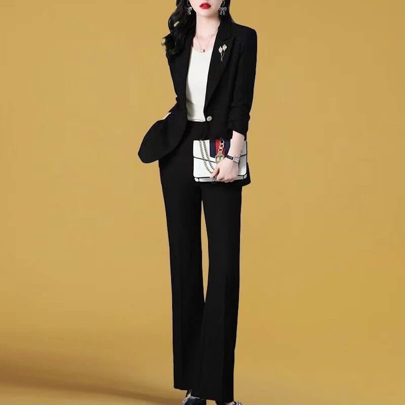 Business Suit Fashion Temperament Reduction Two Pece Set