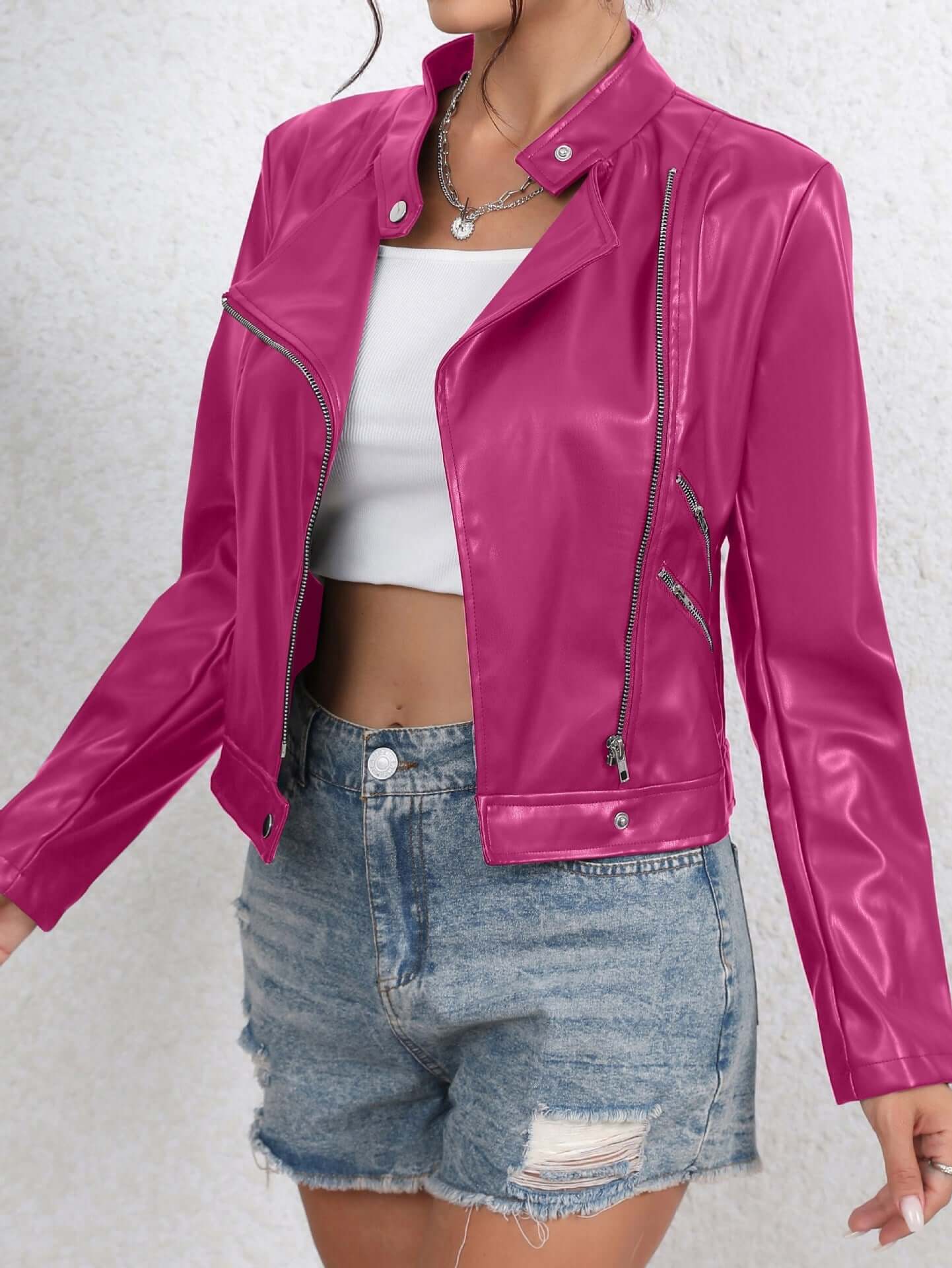 Fashionable All Match Leather Jacket