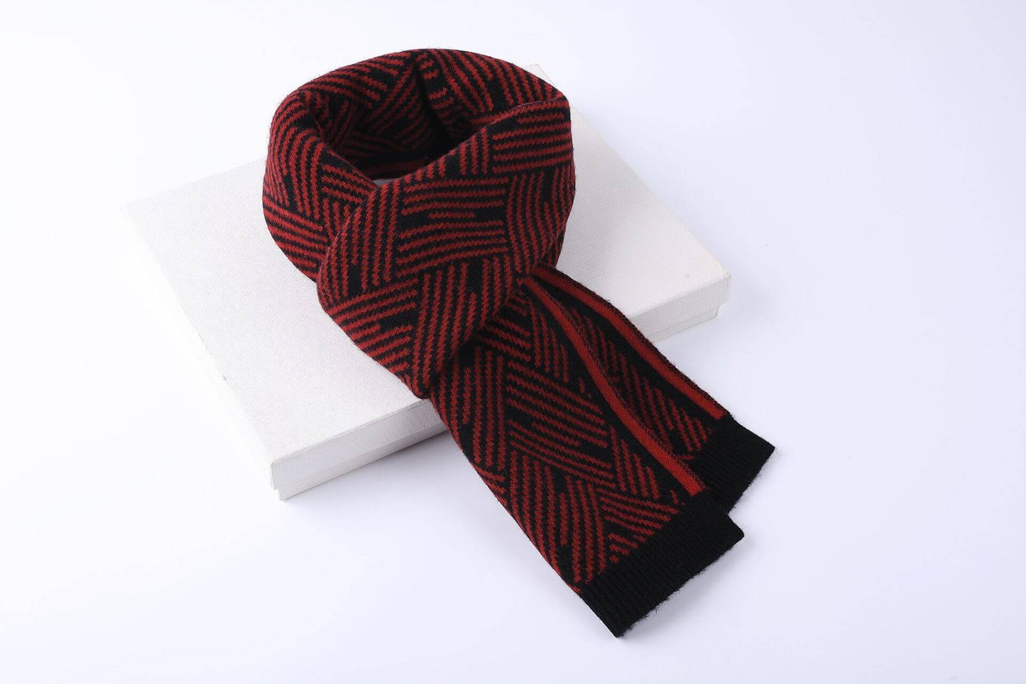 Knitted 100 Pure Wool Scarf For Men And Women Winter