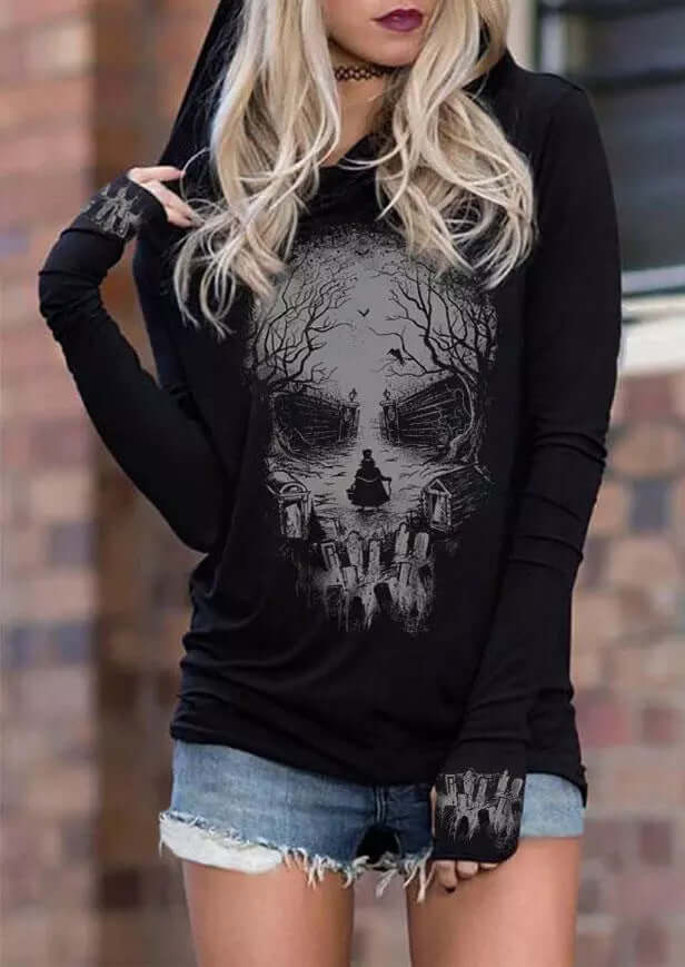 Digital Printing Plus Size Casual Sweatshirt