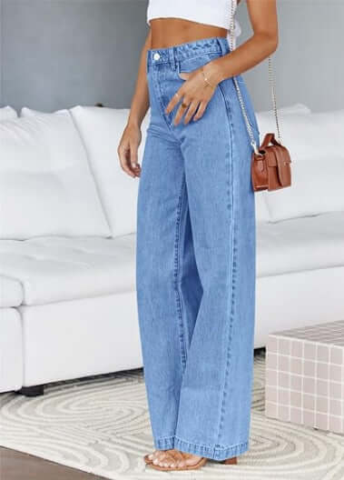 Fashion Women's Loose All-matching Straight Jeans