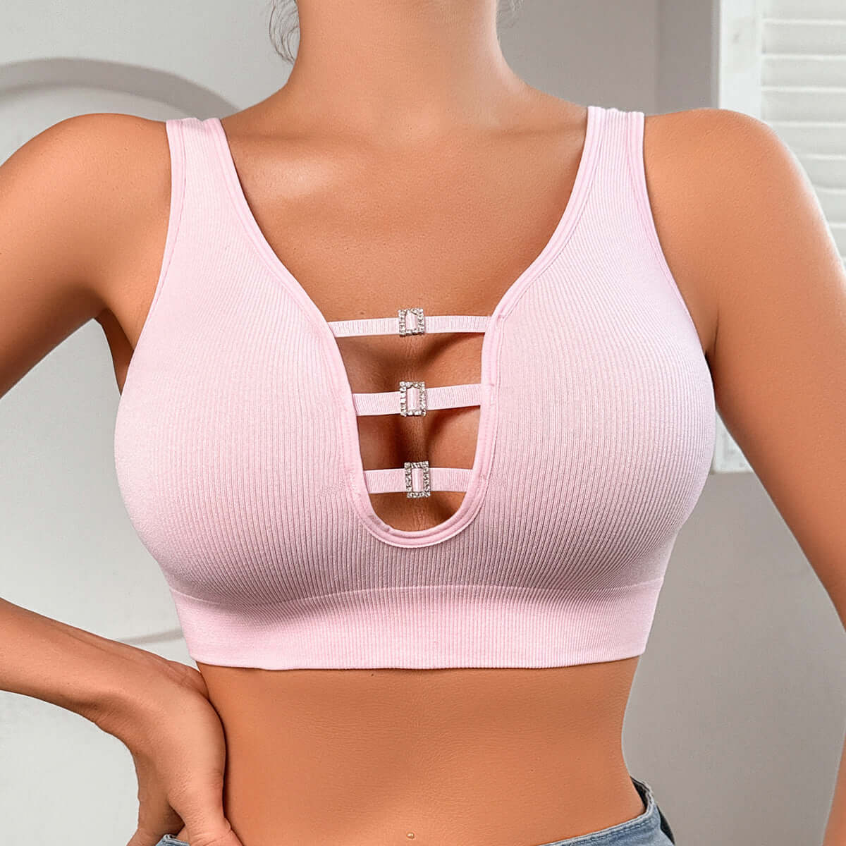 Women's Underwear Sports Comfortable Breathable Top Support Hollow Bra