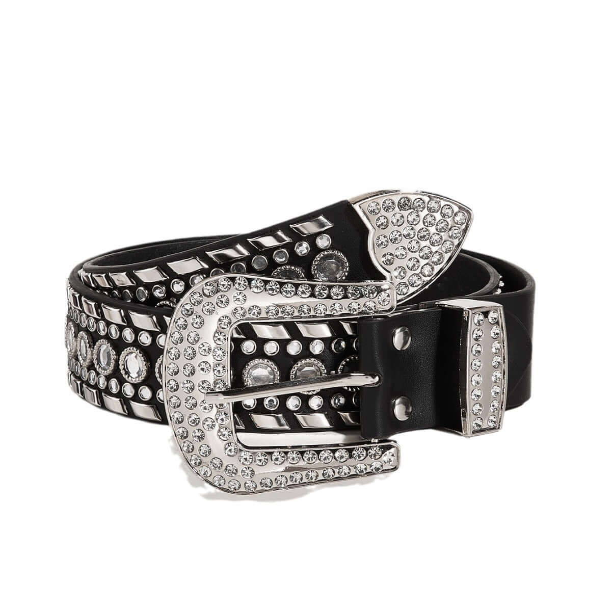 Punk Rhinestone Rivet Fashion Belt