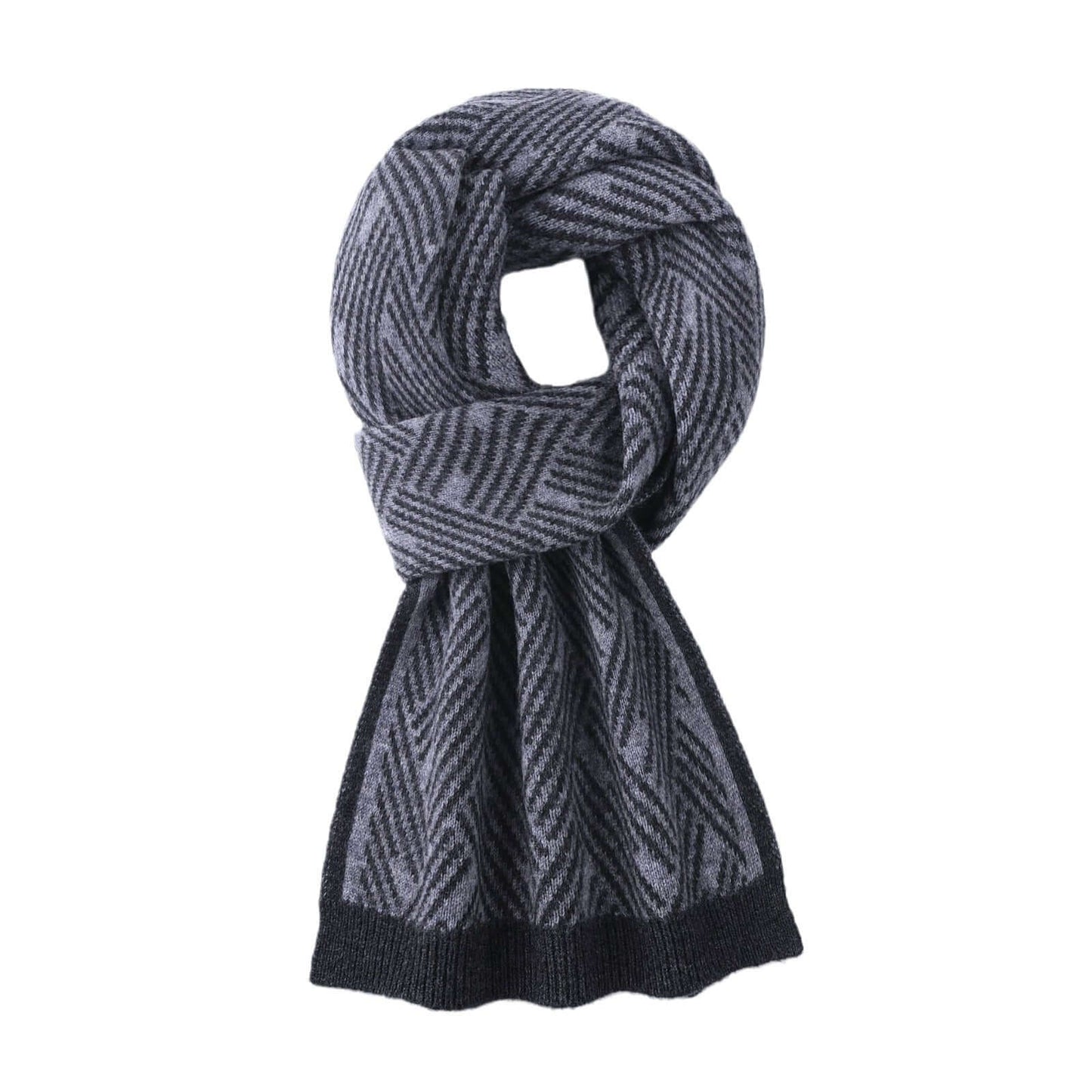 Knitted 100 Pure Wool Scarf For Men And Women Winter