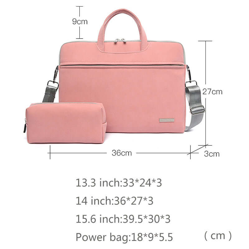 PU Leather Women Laptop Bag Notebook Carrying Case