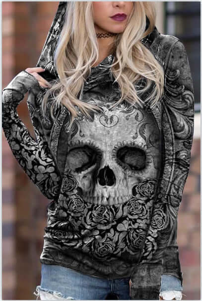 Digital Printing Plus Size Casual Sweatshirt