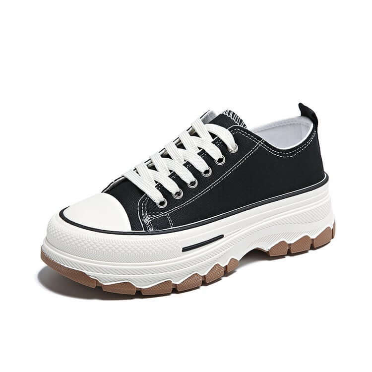 Spring And Autumn Low Top Lace Up Casual Women's Shoe