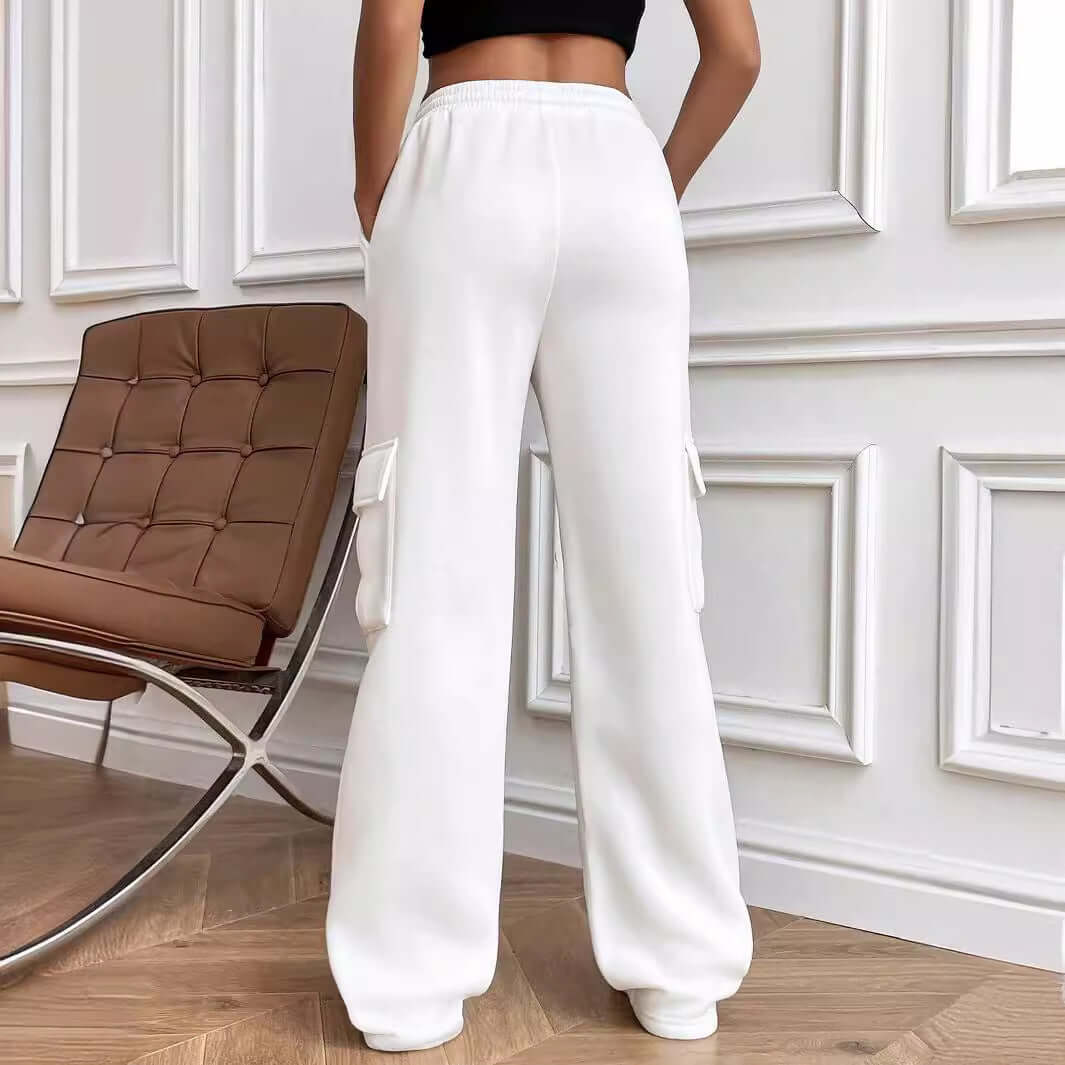 All Matching Solid Color Straight Wide Leg Sweatpants