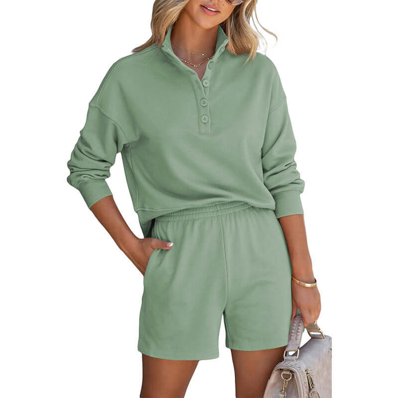 Women's Solid Color Loose Casual Simple All Match Sports Suit