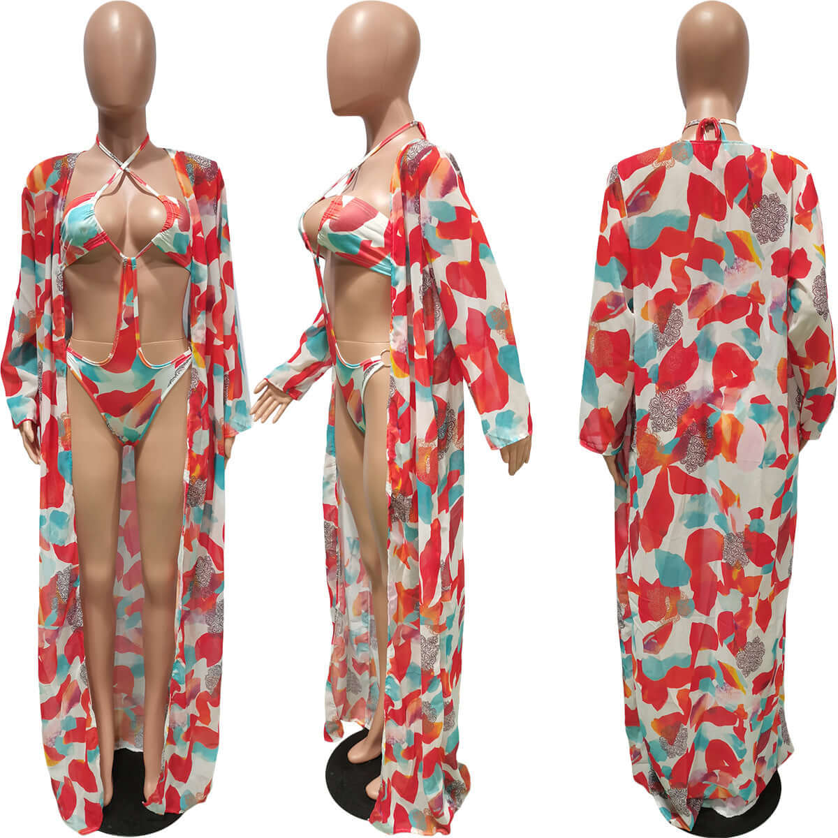 Women's New Sexy Printed  2 Piece Swimwear Set