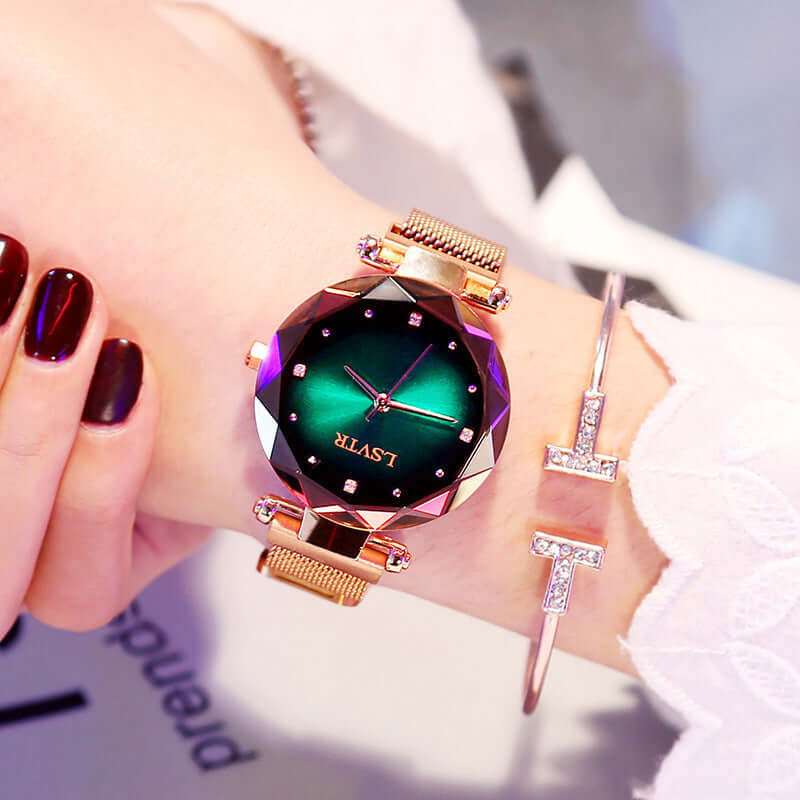 Women's Starry Quartz Lazy Magnet Strap Iron Absorbing Watch