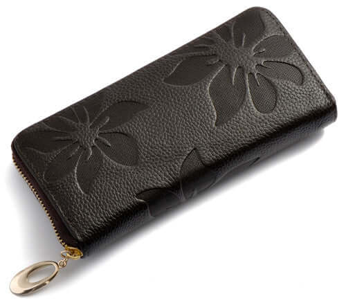 Top Layer Cowhide Women's Long Wallet