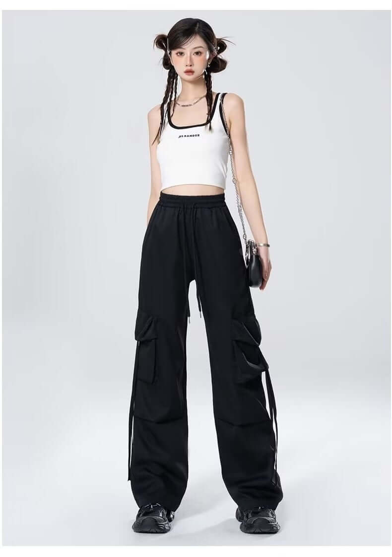 Loose Design Casual Mopping Retro Trousers Women