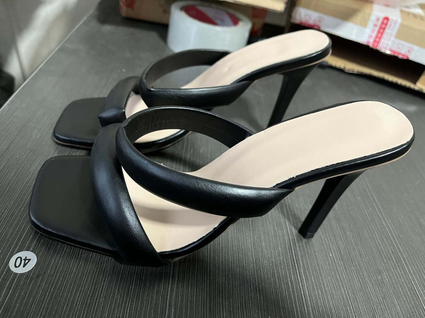 High Heel Sandals Flat  Toe Stiletto Women's Fashion Shoes