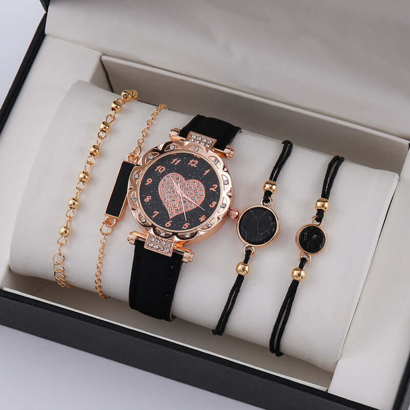 High End Quartz Watch Minimalist Fashion Set