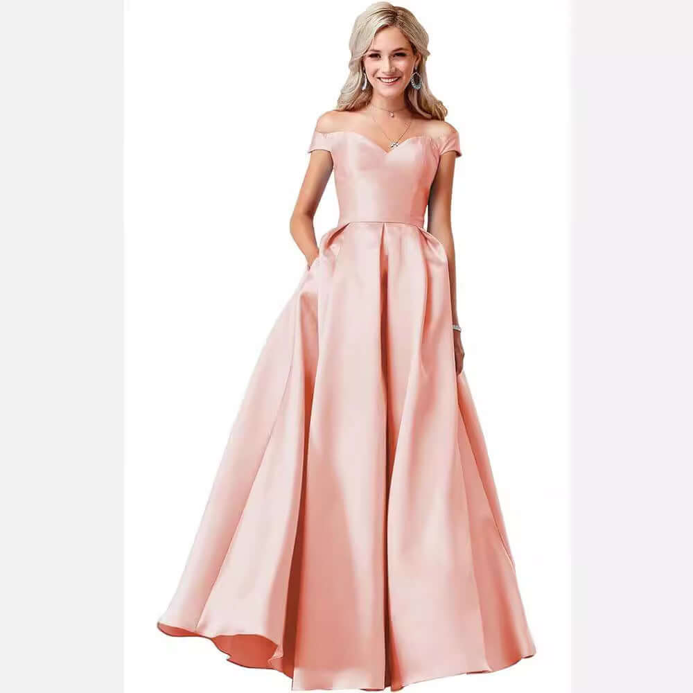 Off The Shoulder Long Ball Gown