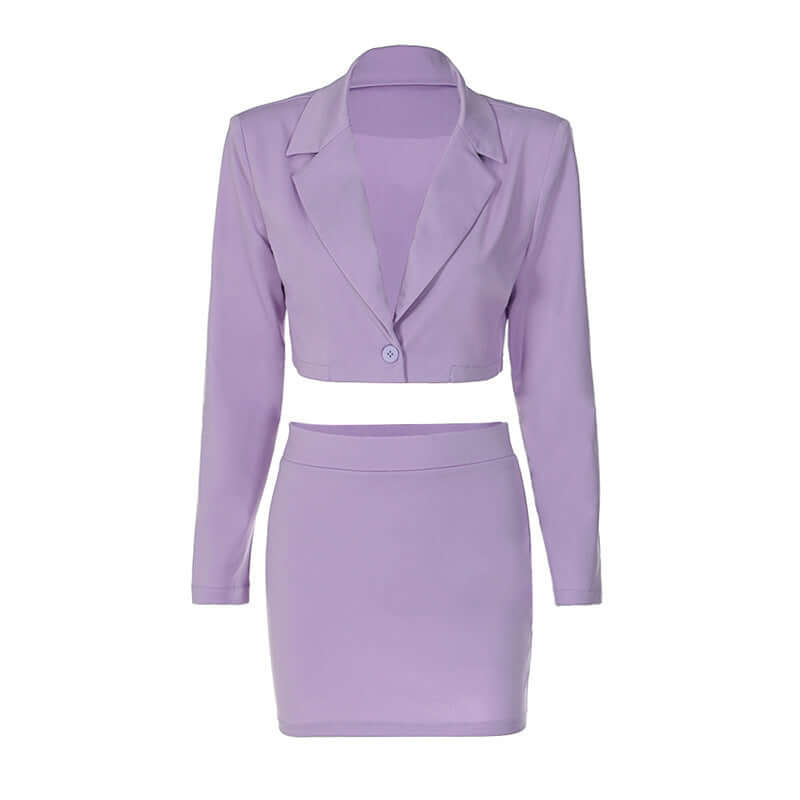 Fashion Casual Slim Skirt Suit