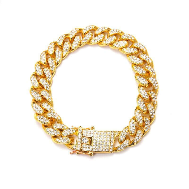 Cuban Diamond Link Chain Hiphop Bracelet