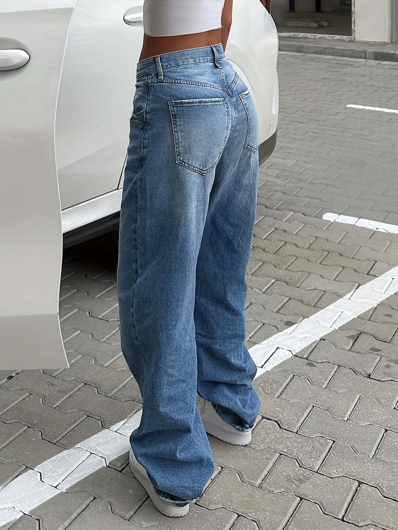 Low Waist Sexy Straight Loose Denim Jeans