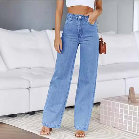 Fashion Women's Loose All-matching Straight Jeans