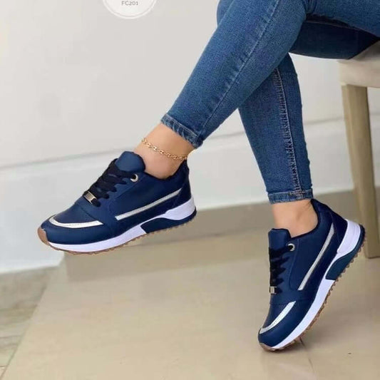 Casual Flat Shoes Women Shallow Round Toe Sports Walking Sneakers