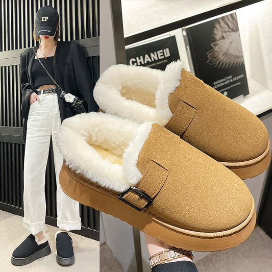 Platform Cotton Shoes Women's Winter New Slippers