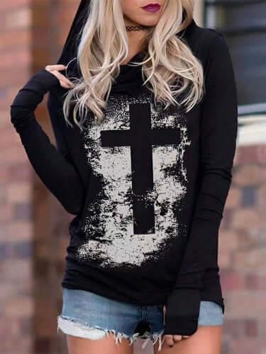 Digital Printing Plus Size Casual Sweatshirt